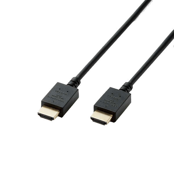 ELECOM CAC-HDPY10BK HDMIケーブル 1m やわらか 小型コネクタ ブラック