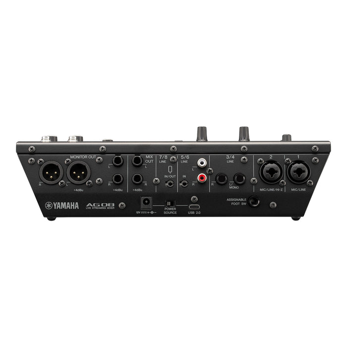 YAMAHA AG08 B 8チャンネルライブストリーミングミキサー