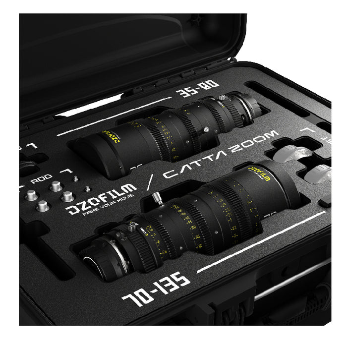 DZOFilm DZO-FFCatta2E-BLK Catta シネマズームレンズ バンドル E-マウント 35-80 & 70-135mm T2.9 ブラック