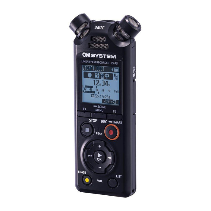 OM SYSTEM LS-P5 BLK Linear PCM Recorder LS-P5 ブラック