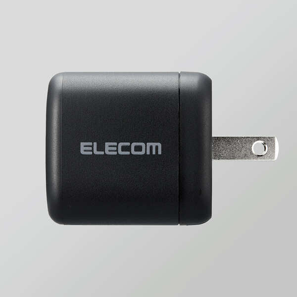 ELECOM MPA-ACCP30BK AC充電器/USB充電器(Power Delivery/30W USB-C1ポート/12W USB-A1ポート/スイングプラグ)