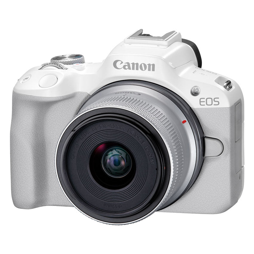 Canon (EOS R50) 一眼レフカメラ Canon EOSR50WH-1845ISSTMLK ミラーレスカメラ EOS R50 (ホワイト)・RF