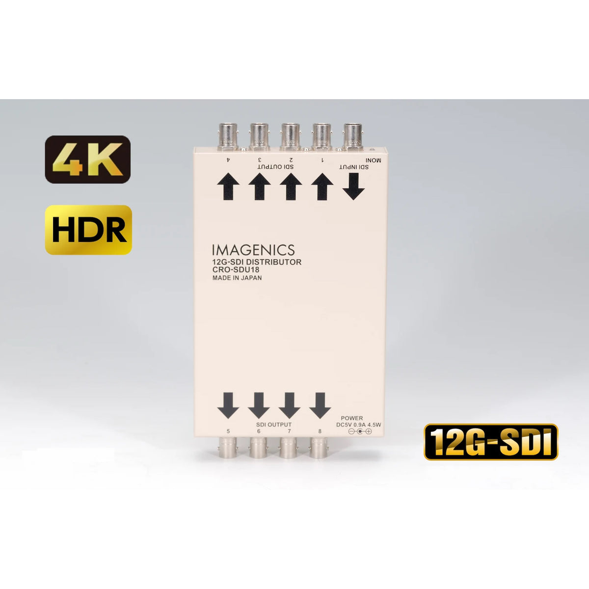 IMAGENICS CRO-SDU18 1入力8出力12G-SDI分配器 - 業務用撮影
