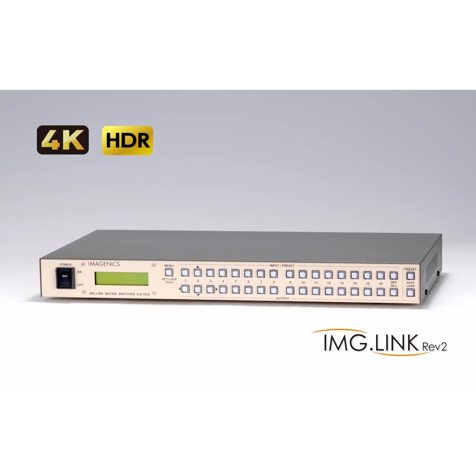 IMAGENICS ILS-1616/0808 8入力8出力スロット式IMG.Linkマトリックス