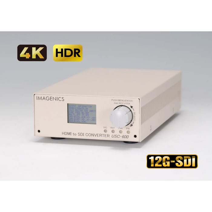 IMAGENICS USC-600 4KHDMI to 12G/6G/3G/HD-SDIスキャンコンバーター