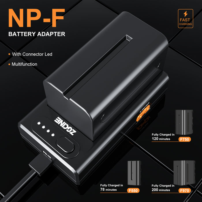 ZGCINE NPF-01 NPFバッテリー 充電アダプター
