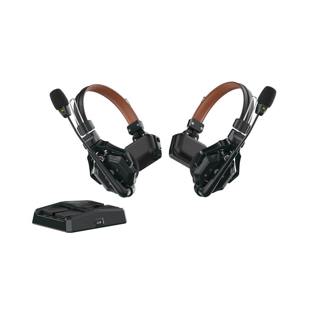 Hollyland ワイヤレスインカムヘッドセット Solidcom C1 Pro(ノイズキャンセル機能付/2人用)