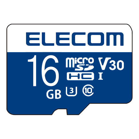 ELECOM MF-MS016GU13V3R マイクロSDカード(16GB microSDHC UHS-I U3 V30 データ復旧サービス付)