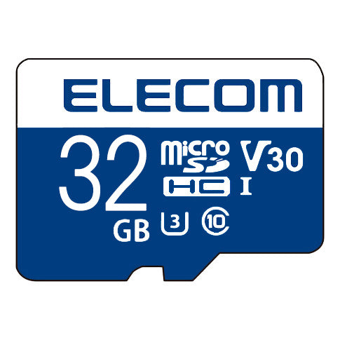 ELECOM MF-MS032GU13V3R マイクロSDカード(32GB microSDHC UHS-I U3 V30 データ復旧サービス付)