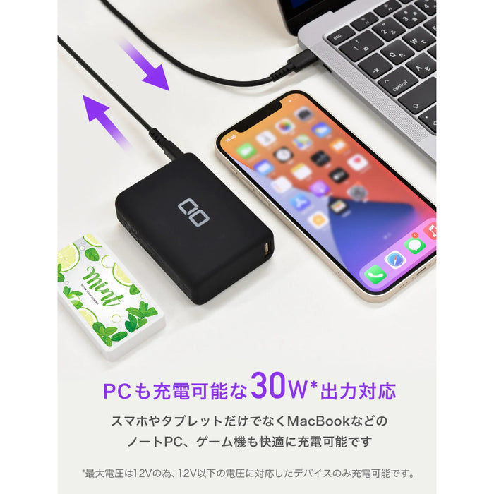 CIO SMARTCOBYPRO-30W-BK モバイルバッテリー SMARTCOBY Pro 30W(10000mAh/最大30W)