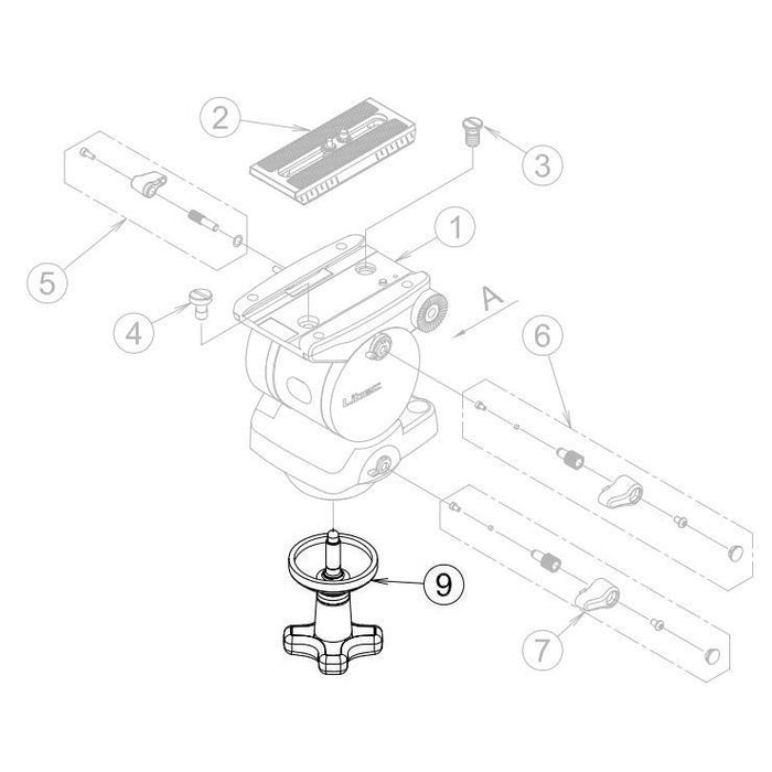 Libec  H15-9 締付ハンドル(BCB-3)