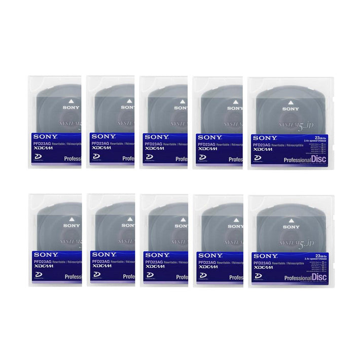 SONY PFD23AG(10枚) XDCAM記録用 Professional Disc(23GB/1層/アーカイブケースモデル)