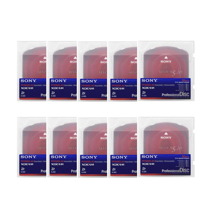SONY PFD50DLAG(10枚) XDCAM記録用 Professional Disc(50GB/2層/アーカイブケースモデル)