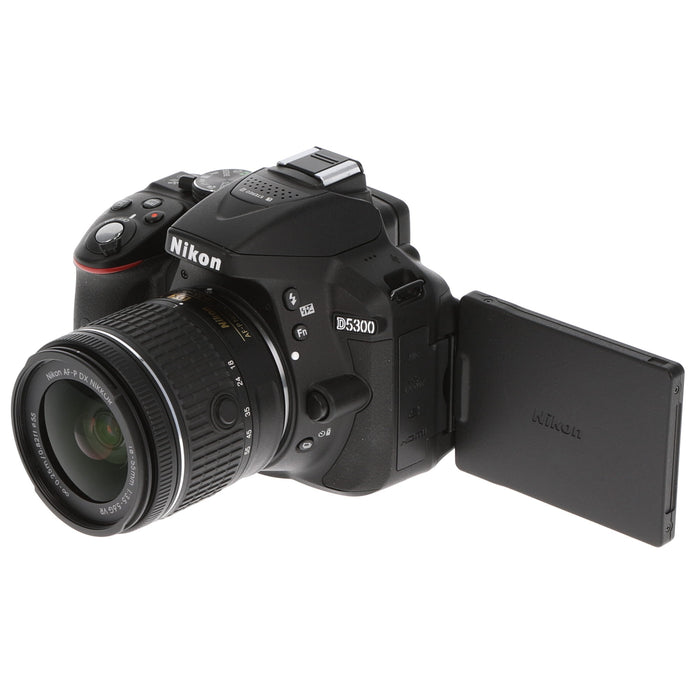 中古品】Nikon D5300LKP18-55 デジタル一眼レフカメラ D5300 AF-P 18-55 VR レンズキット ブラック 業務用撮影・映像・音響・ドローン専門店 システムファイブ Nikon デジタル一眼レフカメラ D5300 AF-P 18-55 VR レンズキット ブラック D5300LKP18-55