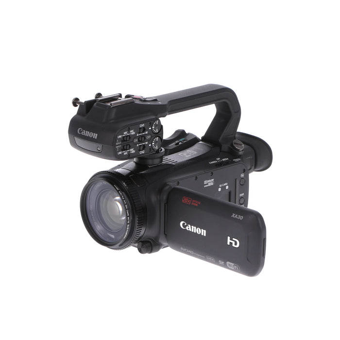 【中古品】Canon XA30 ＋ HDU-1 業務用HDビデオカメラ(ハンドルユニット付属)