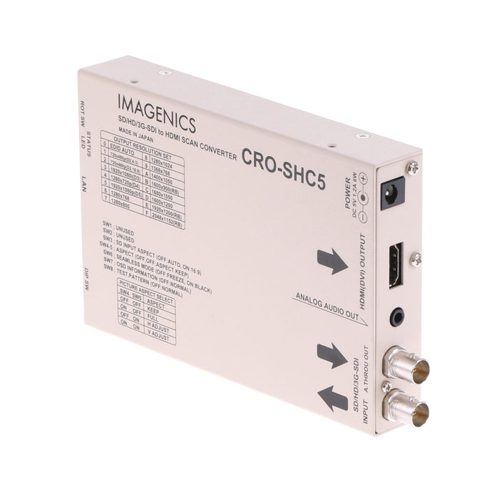 【中古品】IMAGENICS CRO-SHC5 SD/HD/3G-SDI to HDMI変換器(スキャコン付き)