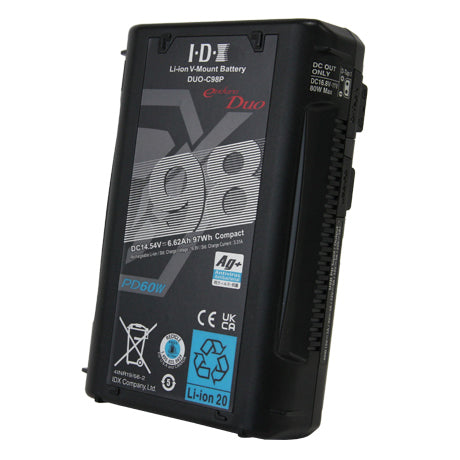 【決算セール2024】IDX DUO-C98P PD規格対応 Vマウントタイプリチウムイオンバッテリー(98Wh)