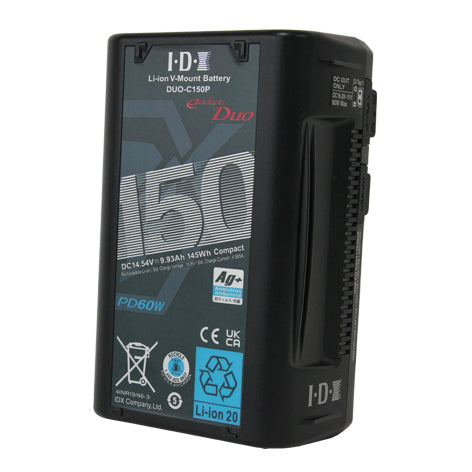 IDX DUO-C150P PD規格対応 Vマウントタイプリチウムイオンバッテリー(150Wh)