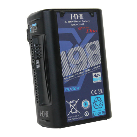 IDX DUO-C198P PD規格対応 Vマウントタイプリチウムイオンバッテリー
